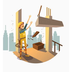 时尚卡通生活插画设计矢量图