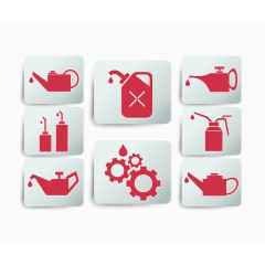 矢量图机械加工标签