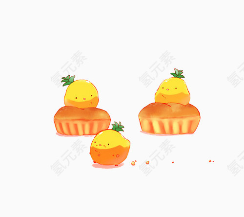 手绘动物面包