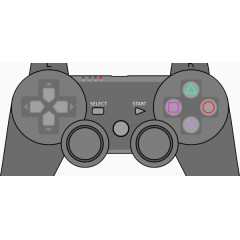 灰色游戏手柄插图