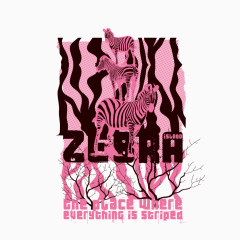 斑马服装图案