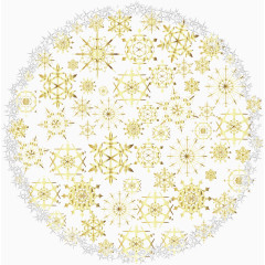创意金色雪花傲雪素材