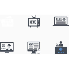 矢量最新的新闻图标