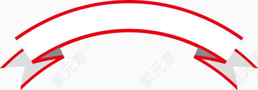装饰彩带标签矢量素材