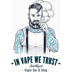 抽电子烟的矢量男人