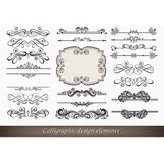 矢量古典欧式花纹装饰素材