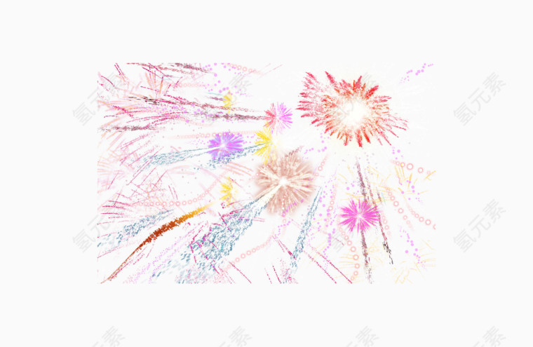 彩色烟花