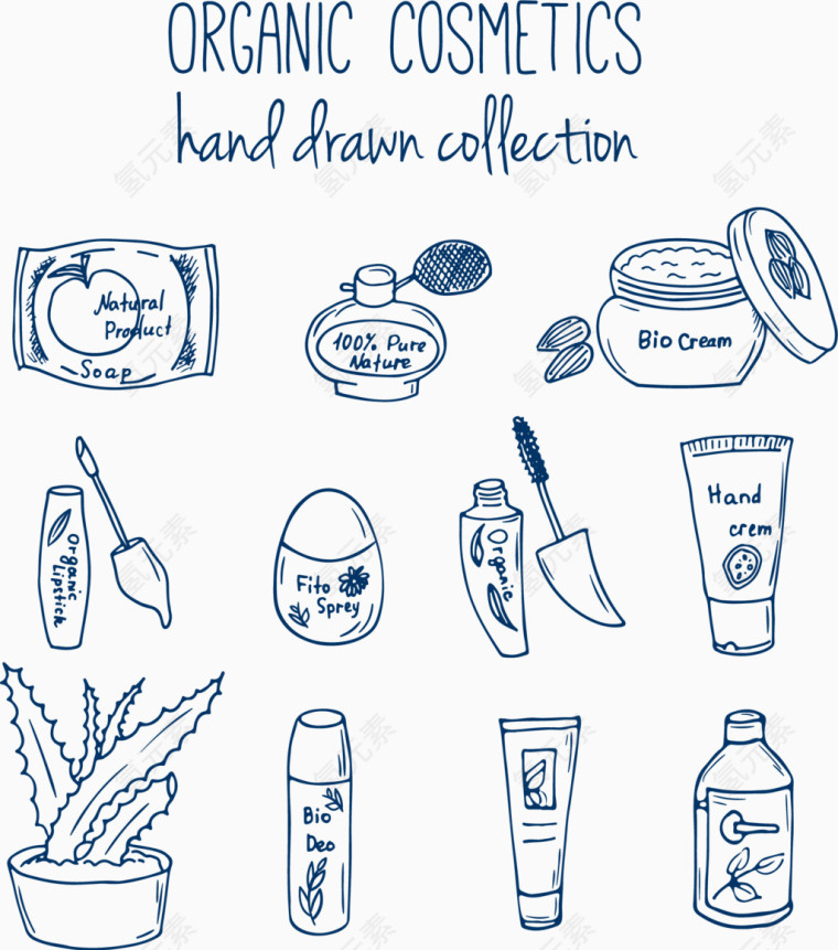 手绘彩妆有机用品