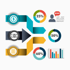 矢量创意分析数据图