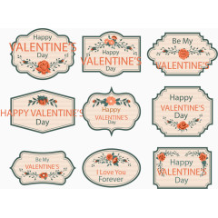 蓝色花边海报封面