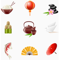 手绘日本日式和风素材