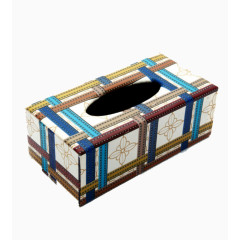 格子抽纸纸巾盒