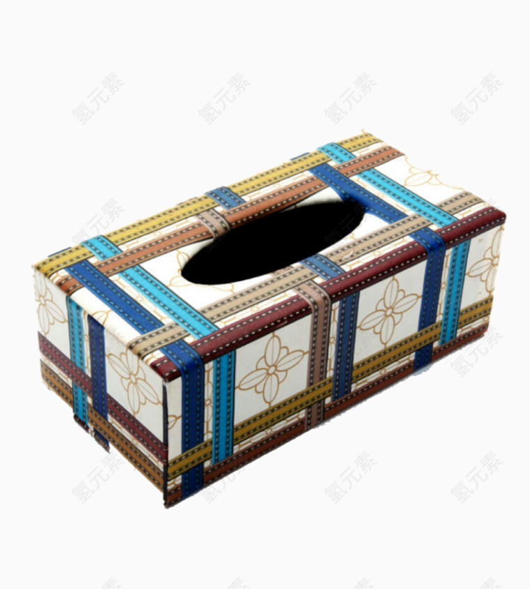 格子抽纸纸巾盒