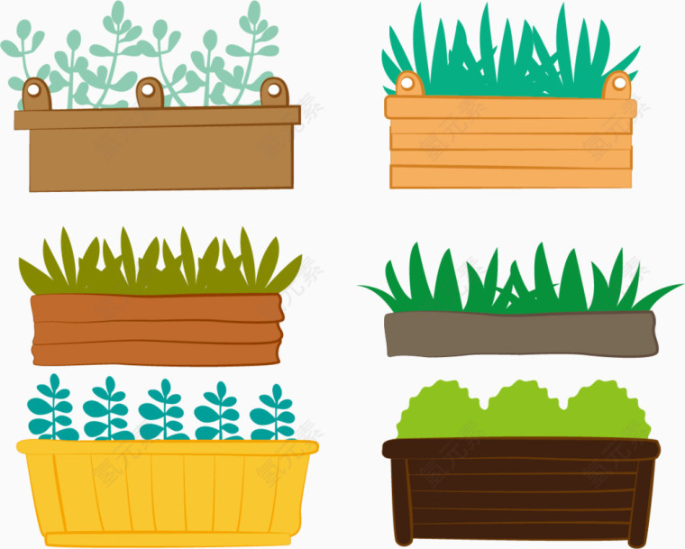 矢量图绿化生活