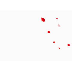 红色花瓣散落浪漫淘宝装饰