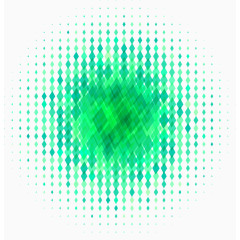 绿色矢量菱形科技素材商务