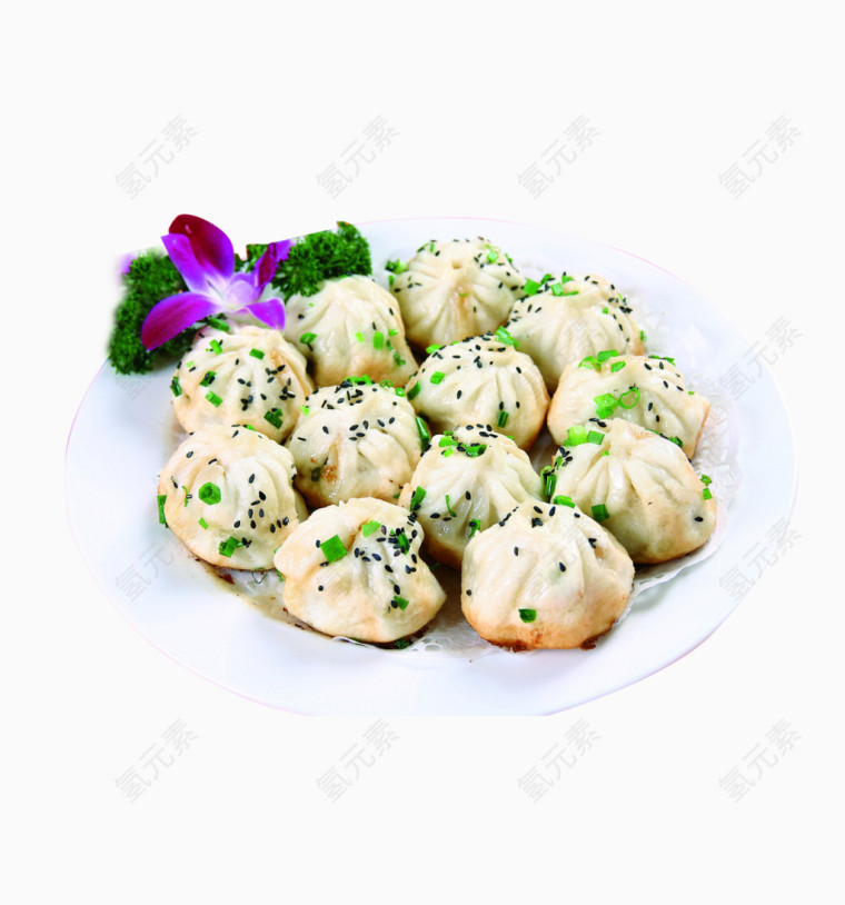 大众小吃生煎包素材图片