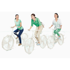 骑着牛奶自行车的人