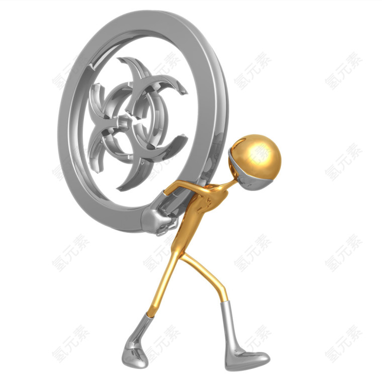 超清晰3D小金人