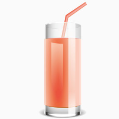 矢量玻璃杯西瓜汁