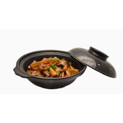 干锅茄子肉免扣素材