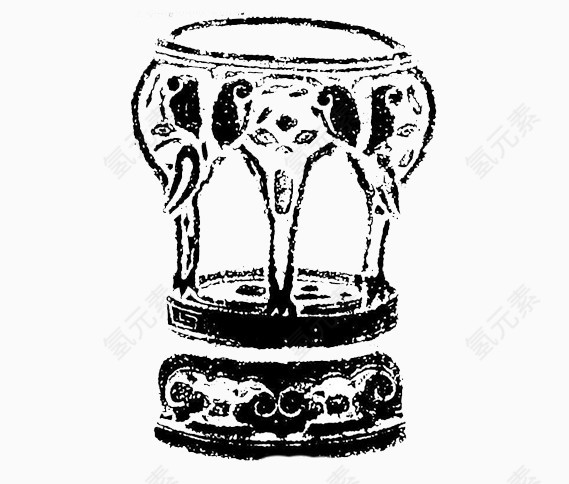 古代椅子免抠素材