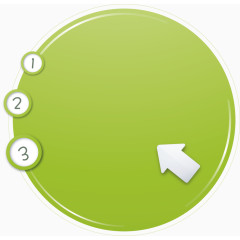 绿色圆形矢量图形