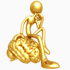坐在人脑上思考的金人