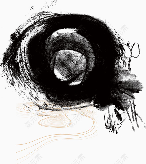 墨，墨画，墨水画，淘宝素材