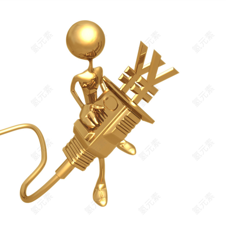 超清晰3D小金人