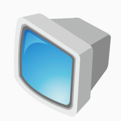 卡通手绘怀旧电视矢量图