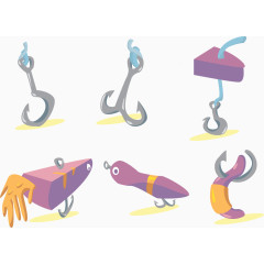 矢量鱼钩
