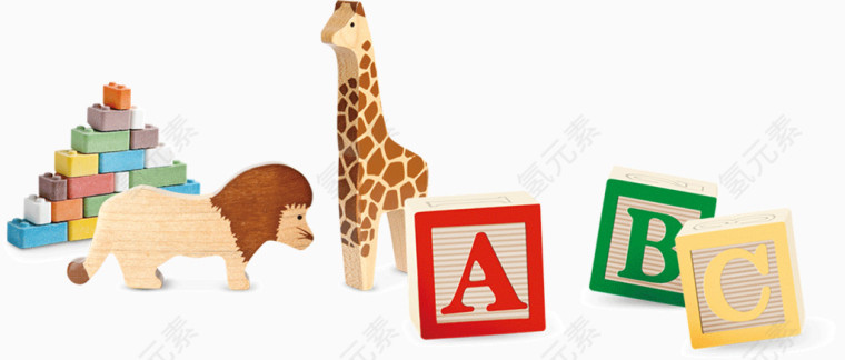 可爱缤纷卡通动物园ABC