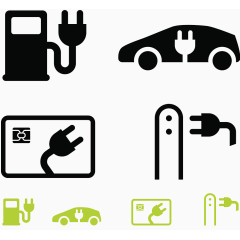 汽车充电桩图标