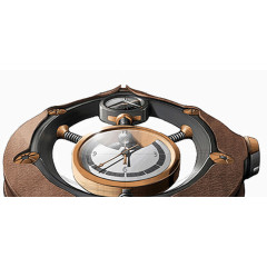 咖啡色手绘手表