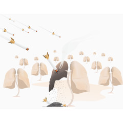 禁烟公益广告，禁烟，肺