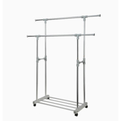 落地折叠双杆式阳台凉衣架