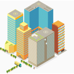 建筑高楼城镇都市地产