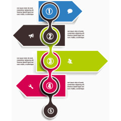 矢量箭头流程图