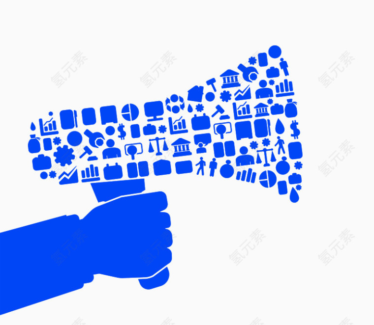 扩音器艺术图案