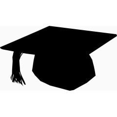 学士帽剪影