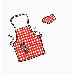 矢量的围裙