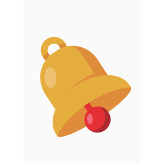 铃铛素材扁平矢量图