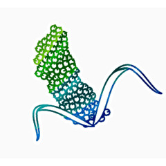 玉米手绘彩色装饰免费素材