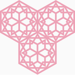 六角星分子结构背景