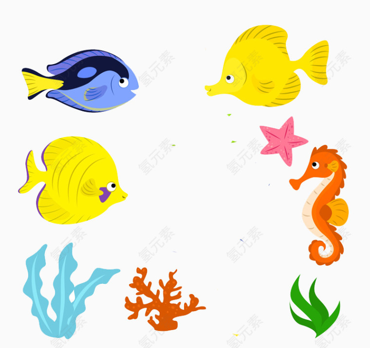 海洋生物矢量图