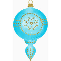 浅蓝色圆形彩灯