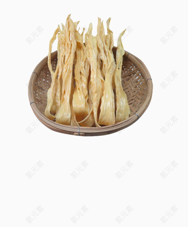 篮子装着的腐竹
