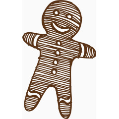 矢量手绘饼干人