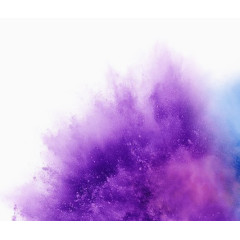 紫色喷溅粉尘创意